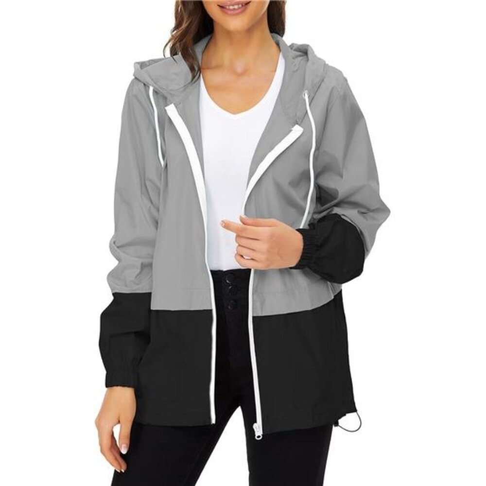 Packable Rain Jackets for Women Waterproof Lightweight Raincoat with Hood